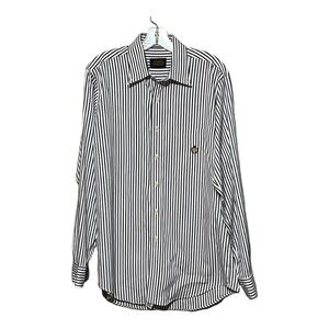 Chaps Ralph Lauren XXL Long Sleeve Striped Button Down Shirt Ivy League Preppy